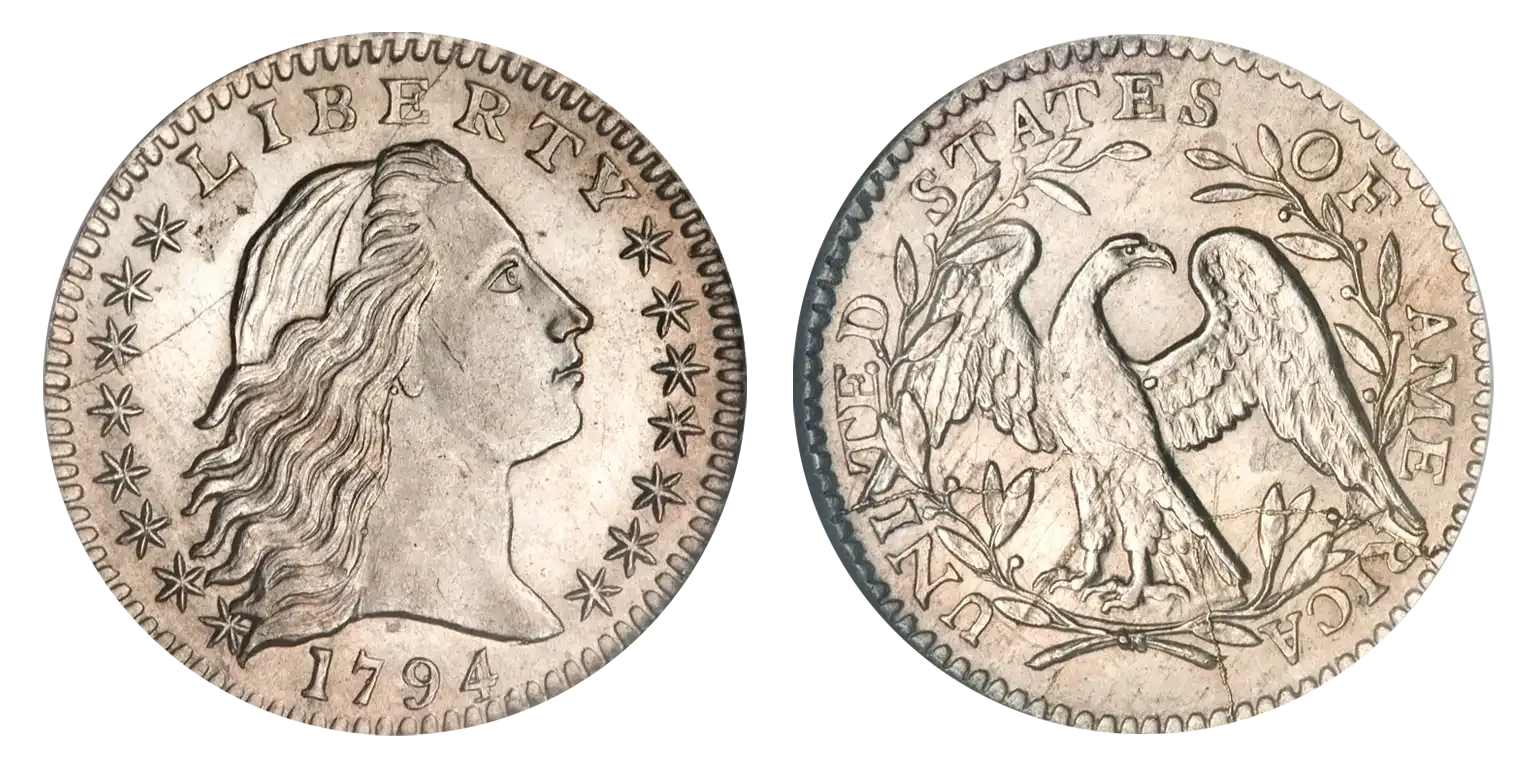 1794 Flowing Hair Half Dime main.webp