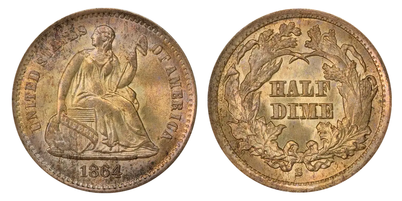 1864-S Liberty Seated Half Dime main